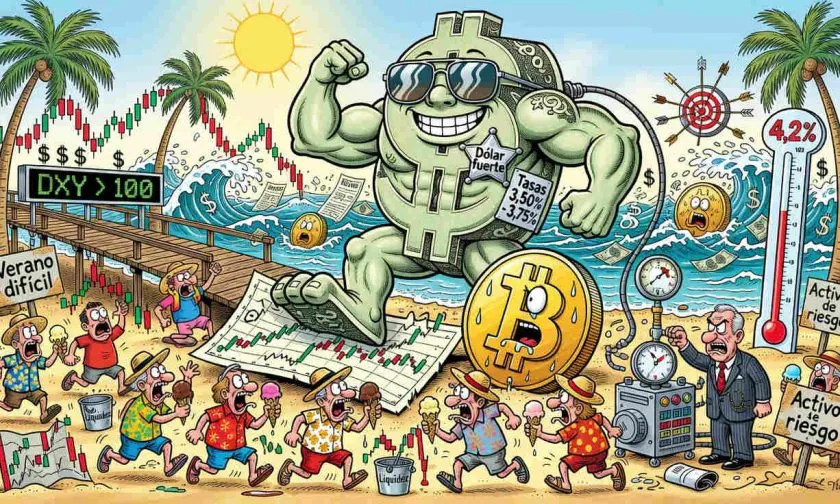 Índice del dólar alcanza su nivel más alto en un año y enciende alarma para Bitcoin