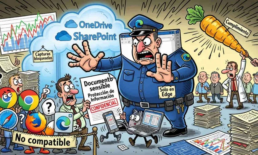 OneDrive bloqueará capturas de pantalla de PDF sensibles, pero solo en Microsoft Edge