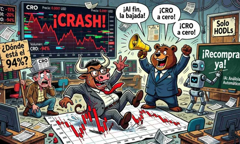 Cronos cae 6,7% y se aleja de su máximo histórico: análisis técnico y de mercado
