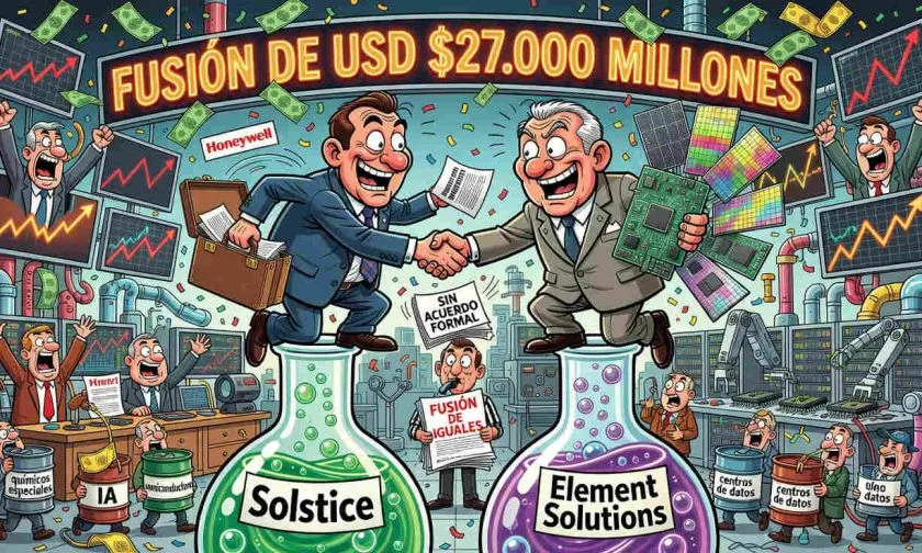 Solstice y Element Solutions evalúan una fusión de USD $27.000 millones por el auge de IA