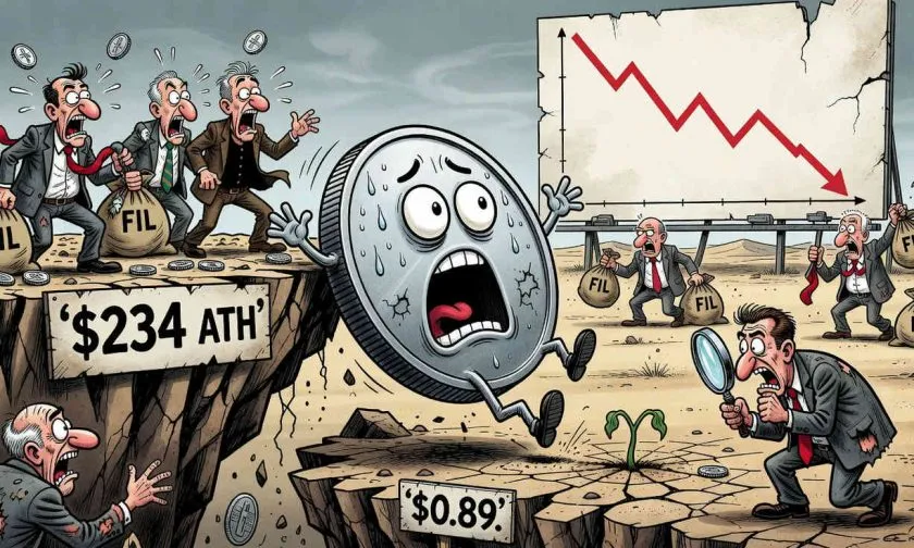 Filecoin al borde del abismo: ¿rebote técnico o continuación del desplome del 99.6%?