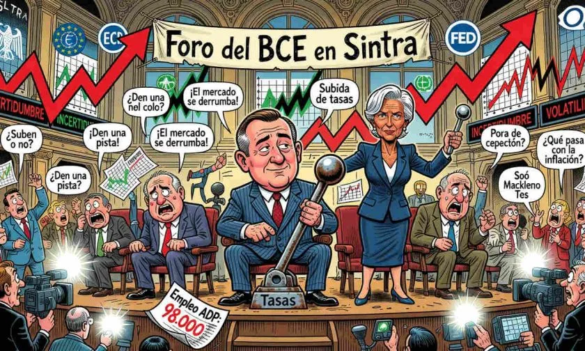 Presidente de la FED evita dar pistas sobre tasas y sacude expectativas en el foro del BCE