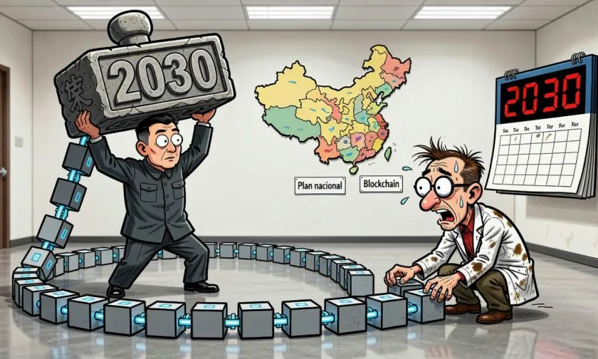 China apunta a completar su red nacional de blockchain para 2030