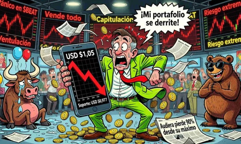 Audiera ($BEAT) sufre caída del 23% y rompe soportes técnicos clave