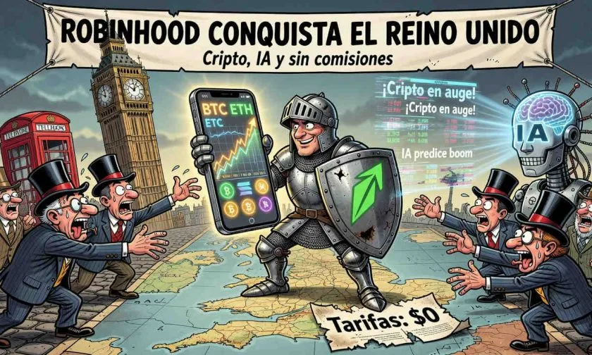 Robinhood lanza trading de criptomonedas en Reino Unido: más de 50 activos y cero comisiones