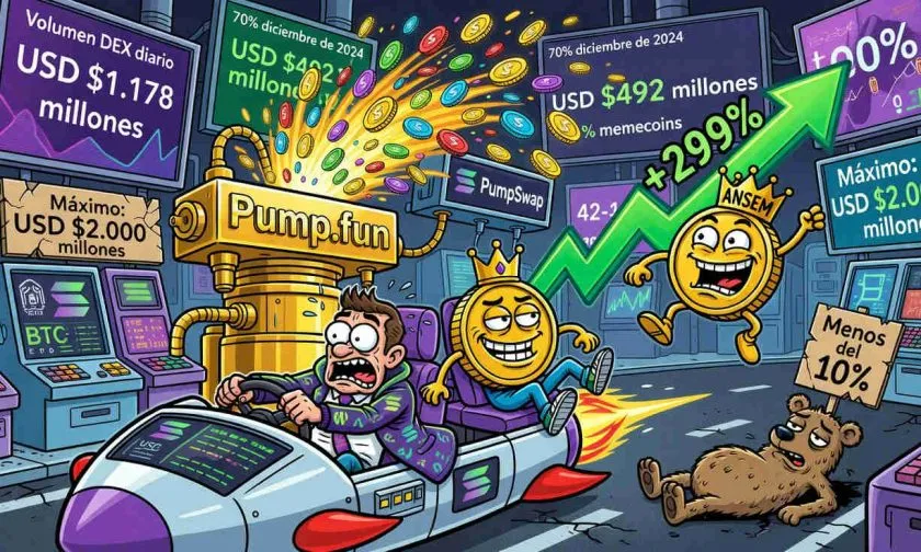 Los memecoins recuperan el control del volumen DEX de Solana con una cuota del 42%