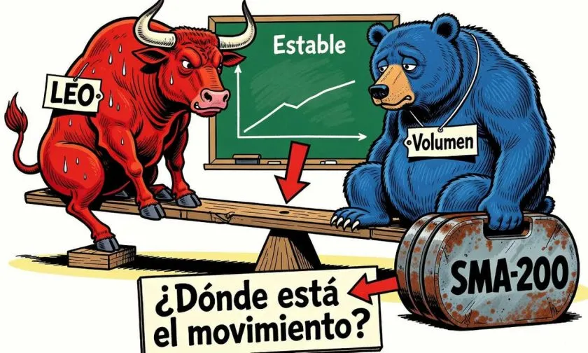 LEO muestra leve avance mientras enfrenta presión bajista y estabilidad