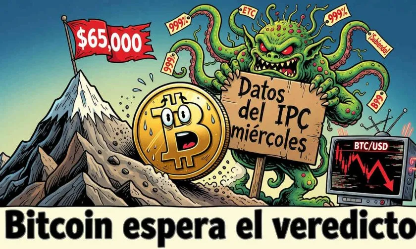 Bitcoin se acerca a los $64.000 en medio de expectativa por inflación de EE. UU.