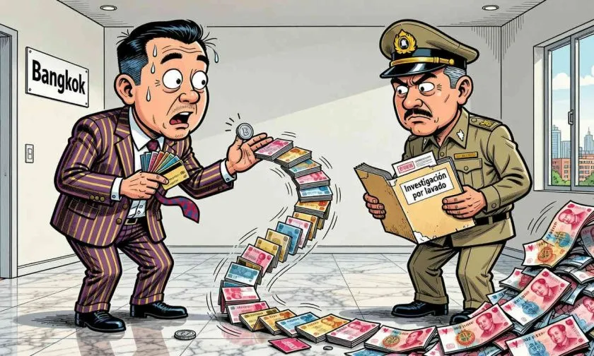 Detención en Bangkok expone red criminal que movió USD 75 millones con cripto