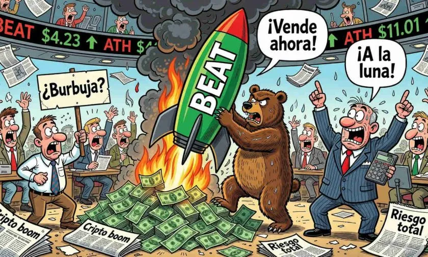 Audiera ($BEAT) sube 826% en un año pero corrige un 2,66% en la sesión