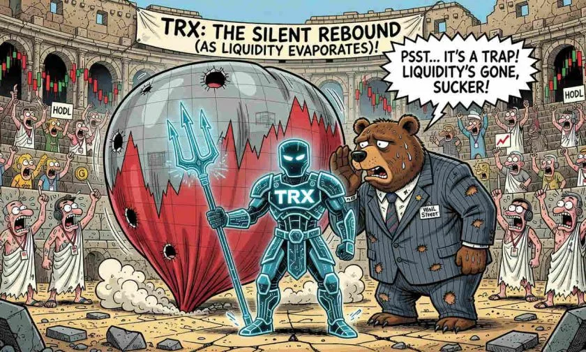 TRON ($TRX) ante una encrucijada crítica: el volumen se derrumba mientras el precio intenta un rebote frágil