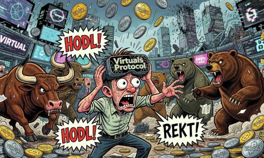 Virtuals Protocol enfrenta un punto de inflexión crítico mientras el volumen se seca y retrocede un 88% desde su ATH