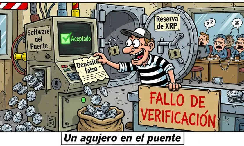 Falla en puente de XRP drena 200.000 XRP tras aceptar depósitos falsos
