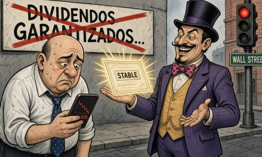 STABLE cae a USD 0,1852 y pierde el soporte de USD 0,1900 el 20 de diciembre de 2025