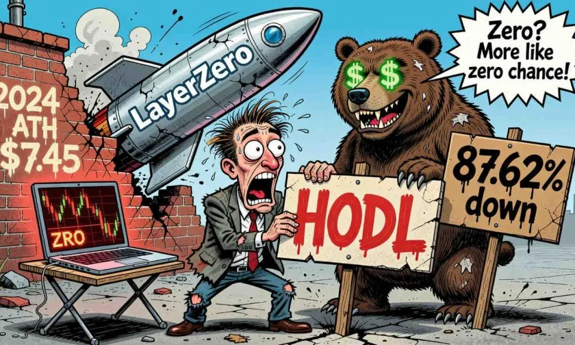 LayerZero (ZRO) se desploma un 87% desde su ATH: ¿tiene suelo en $0,92?