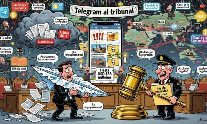 Telegram enfrenta acciones legales por terrorismo en Australia y una multa de hasta USD $38 millones
