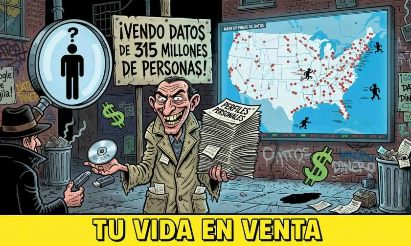 En venta 315 millones de perfiles de personas de EE. UU. en la dark web por USD $50.000