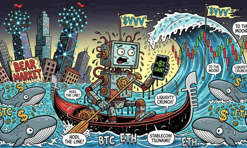 Venice Token ($VVV) se dispara un 8% y reconquista la SMA-30 en medio de un repunte de volumen del 27%