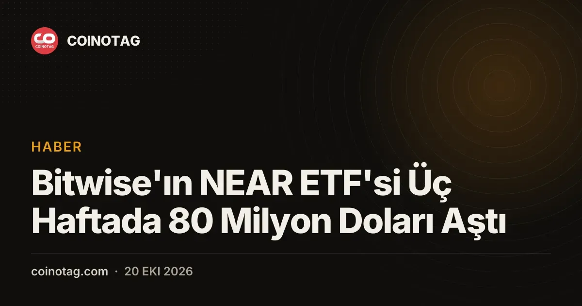 Bitwise'ın NEAR ETF'si Üç Haftada 80 Milyon Doları Aştı