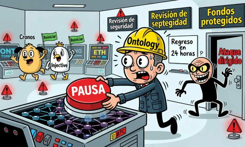 Ontology detiene su mainnet por alerta de seguridad mientras prepara actualización