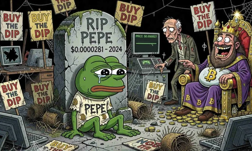 PEPE se congela: el memecoin amanece sin pulso en un mercado que olvida la especulación