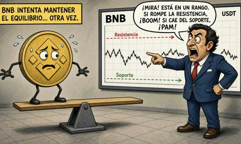 BNB se aproxima a resistencia mientras cotiza a USD $743,52