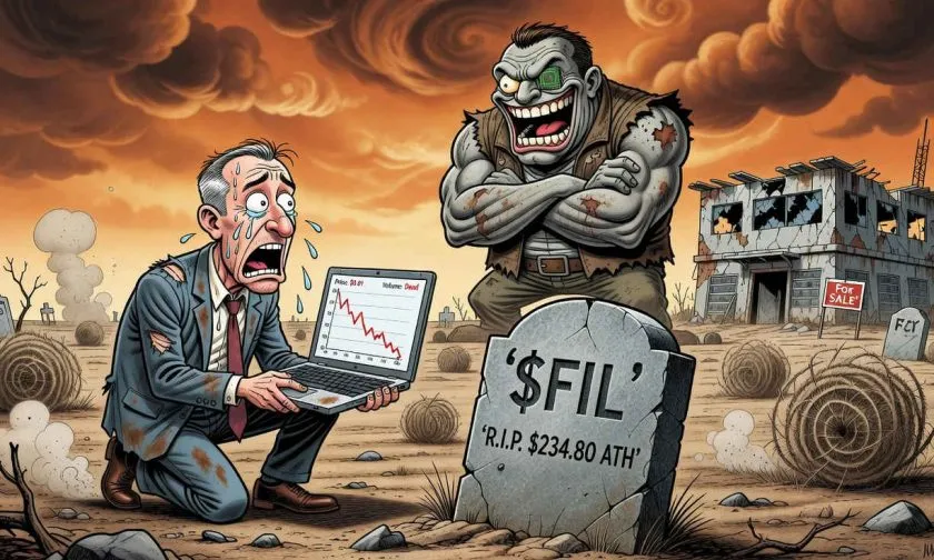 Filecoin se hunde otro 3,38% y pierde el 99,68% desde su ATH: ¿Es el final de $FIL?
