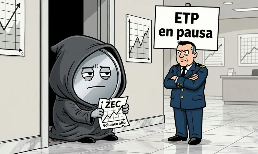 ZEC cotiza a $1.251,85 y enfrenta una resistencia técnica clave