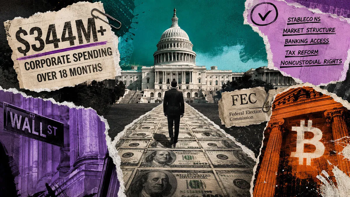 Crypto political spending reaches $206 million, leading all sectors