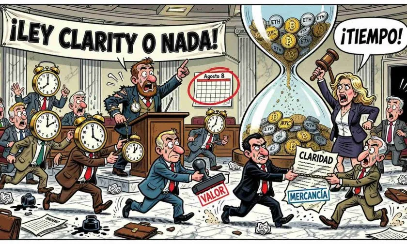 Senado tiene 24 horas para aprobar CLARITY y decidir el destino cripto en EE. UU.