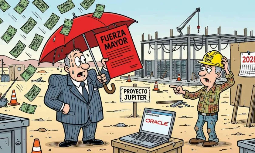 Oracle enfrenta caída del 4% tras aviso de fuerza mayor sobre Project Jupiter