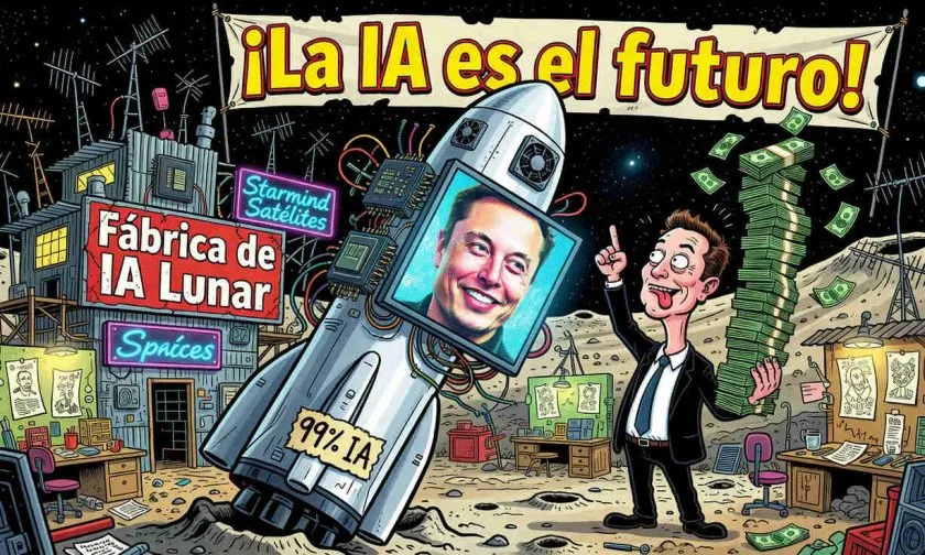 Elon Musk anticipa $500.000 millones en ingresos por IA en SpaceX