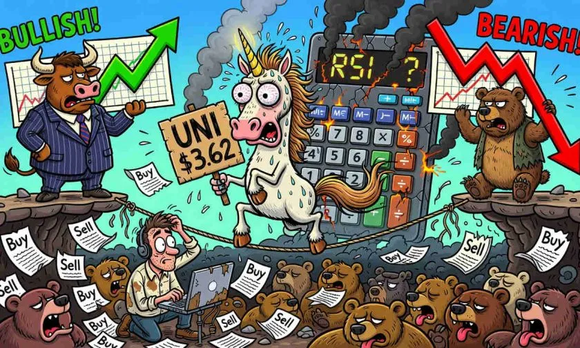 UNI supera los USD 3,60 en julio mientras el volumen se desploma un 21%: ¿señal de agotamiento?