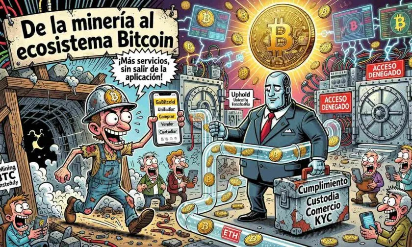 GoMining integra Uphold para ampliar sus servicios de Bitcoin en Estados Unidos
