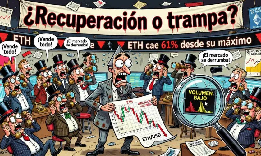 Ethereum registra un repunte del 1,41% a pesar de bajo volumen de operaciones