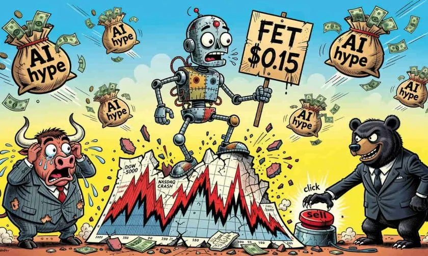 FET se desploma un 95% desde su máximo mientras el mercado de agentes de IA pierde brillo