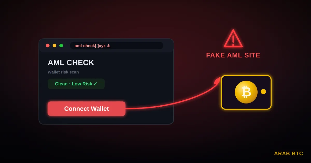 تحذير من مواقع AML مزيفة تستهدف محافظ العملات الرقمية
