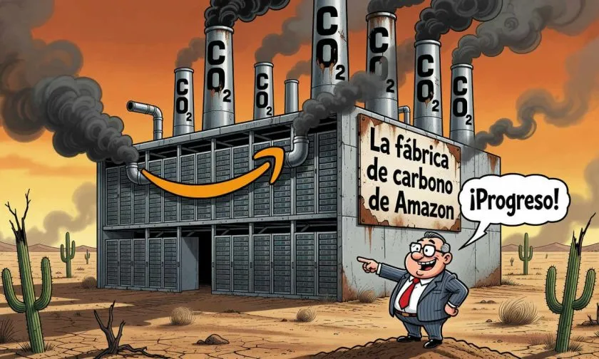 Centro de datos de Amazon en Texas podría emitir 33 millones de toneladas de CO2
