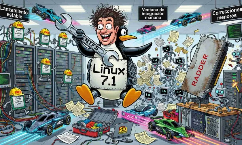 Linux 7.1 ya es estable con nuevo driver NTFS y mejoras para Intel Arc
