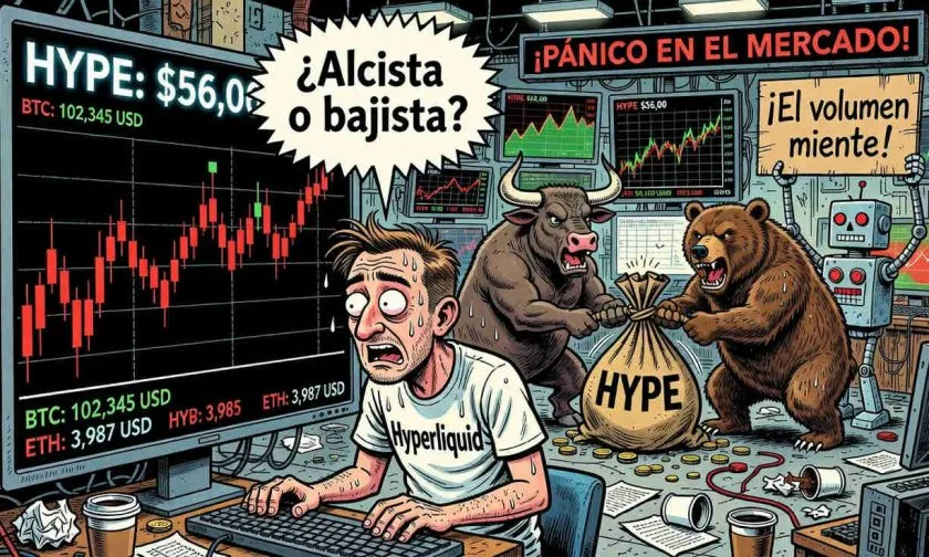 HYPE se mantiene en USD $56 tras subir 1,07% el 12 de agosto