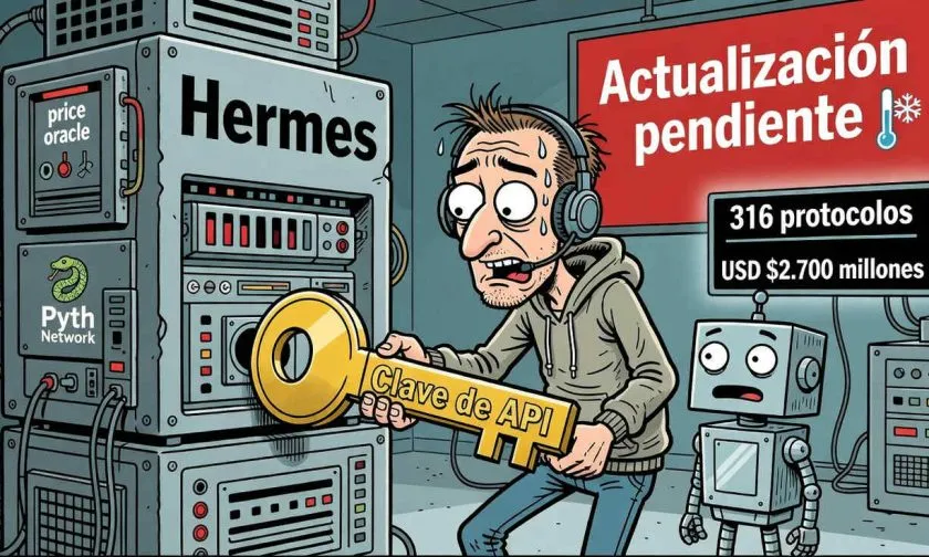 Pyth Network solicita nuevas claves de API para acceso a Hermes afectando protocolos DeFi