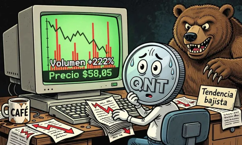 Quant (QNT) en alerta: volumen se dispara 222% mientras el precio se estanca en USD $58