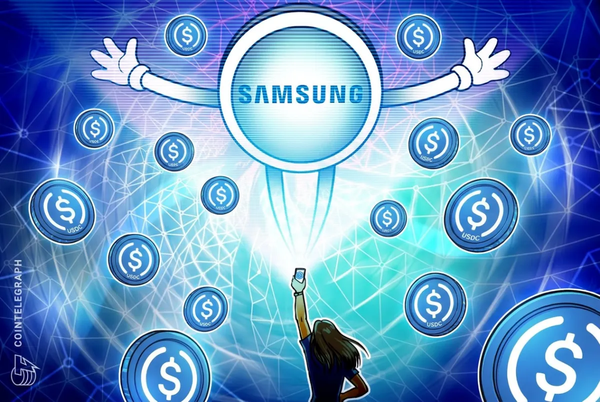 Samsung Wallet adicionará transferências de USDC para usuários Galaxy nos EUA em outubro
