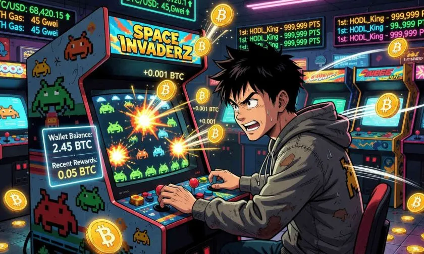 Juego tipo Space Invaders ofrece recompensas en Bitcoin a jugadores hábiles