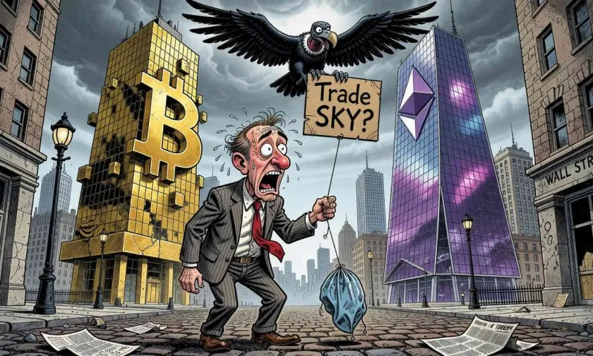 Skycoin intenta un rebote del 12% en dos semanas, pero su valor sigue derrumbado un 99% desde el máximo histórico