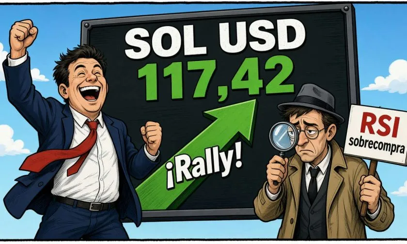 Solana se acerca a USD $120 con un aumento del 18% en una semana