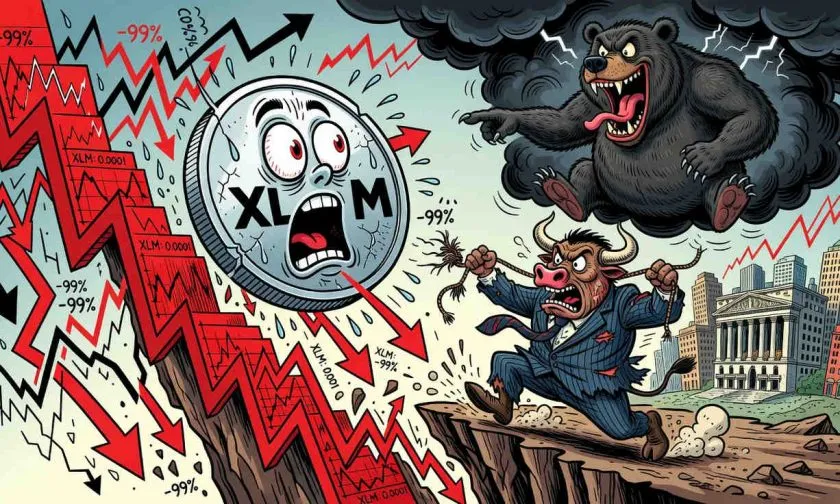 XLM intensifica su caída semanal del -6.95% con un volumen que se desploma por debajo de los promedios el 2026-07-12