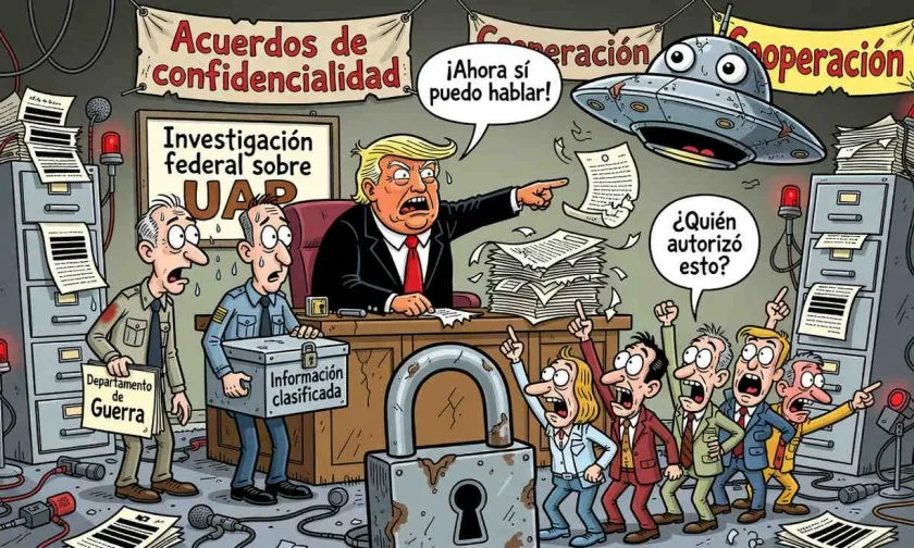 Trump ordena revisar acuerdos de confidencialidad para testigos de investigaciones sobre UAP