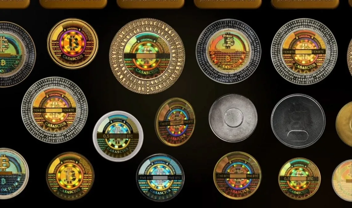 Moeda física de Bitcoin da Casascius é leiloada por US$ 91.500