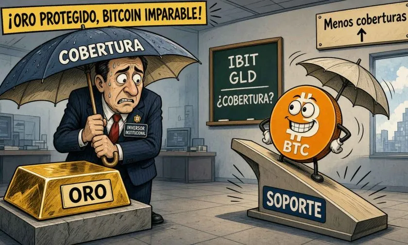 JPMorgan destaca soporte potencial para BTC frente al oro si caen las coberturas